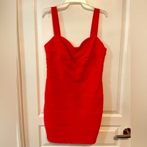 Dynamite Coral Pink Vintage Dress in Large